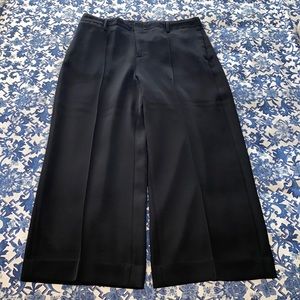 Vince Wide-Leg Black Trousers, Size 14